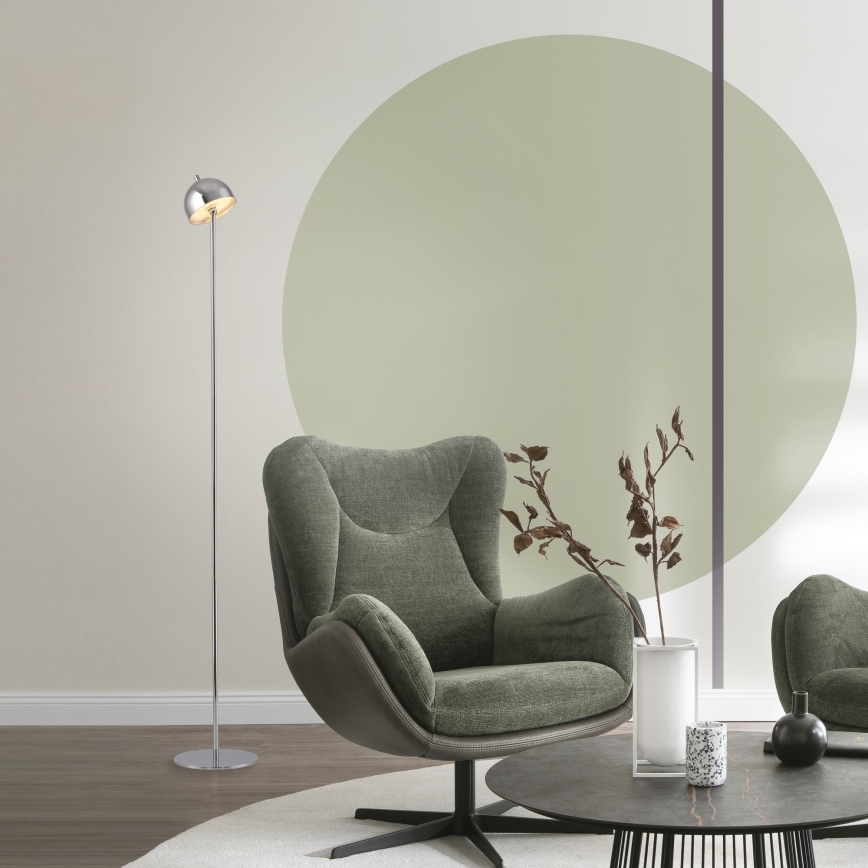 Schöner Wohnen 19245-17 - BELLIS himmennettävä kosketusohjattu ladattava LED-lattiavalaisin ulkokäyttöön LED/2,5W/5V 2600 mAh IP54 kiiltävä kromi