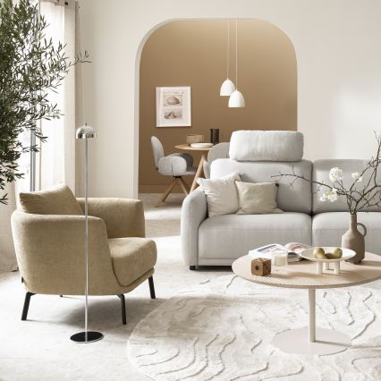 Schöner Wohnen 19245-17 - BELLIS himmennettävä kosketusohjattu ladattava LED-lattiavalaisin ulkokäyttöön LED/2,5W/5V 2600 mAh IP54 kiiltävä kromi