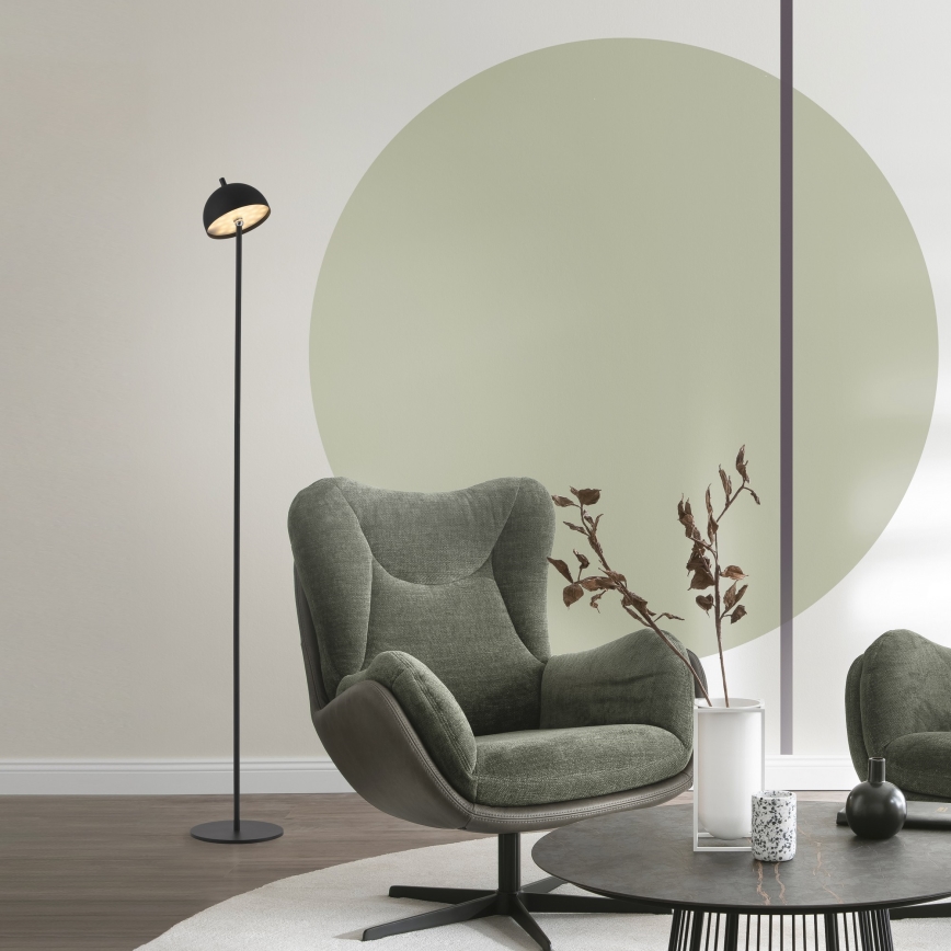 Schöner Wohnen 19245-18 - LED himmennettävä kosketusohjattu ladattava ulkokäyttöön sopiva lattiavalaisin BELLIS LED/2,5W/5V 2600 mAh IP54 musta