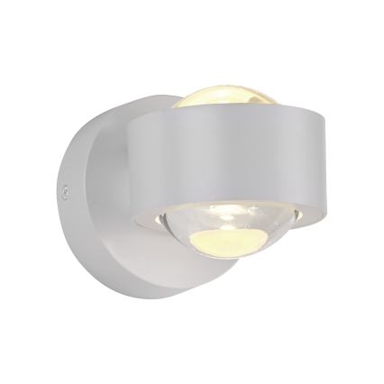 Schöner Wohnen 19331-16 - LED-seinävalaisin CHIA 2xLED/2W/230V valkoinen
