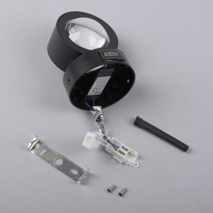 Schöner Wohnen 19331-18 - LED-seinävalaisin CHIA 2xLED/2W/230V musta