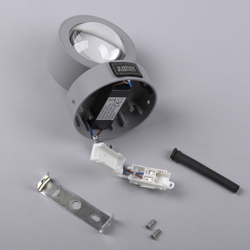 Schöner Wohnen 19331-21 - LED-seinävalaisin CHIA 2xLED/2W/230V antrasiitti