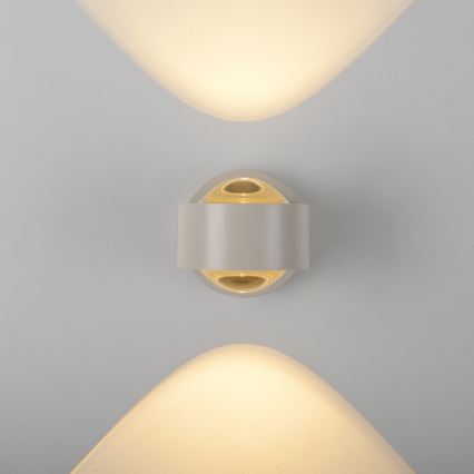 Schöner Wohnen 19331-39 - LED-seinävalaisin CHIA 2xLED/2W/230V harmaa