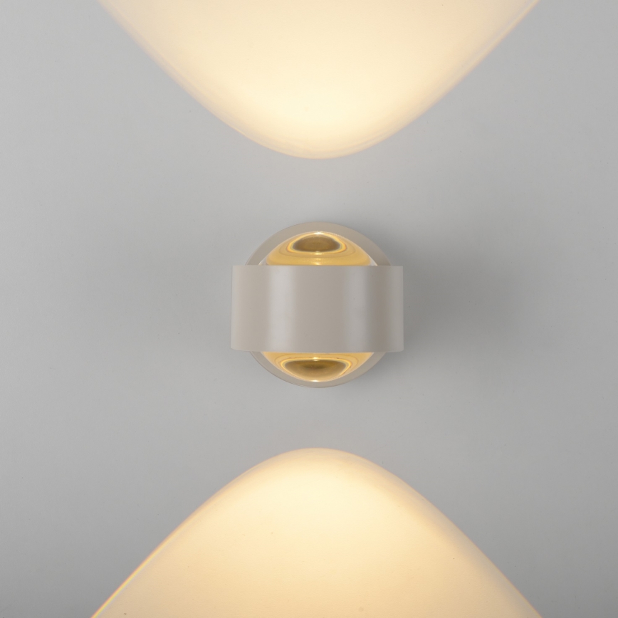 Schöner Wohnen 19331-39 - LED-seinävalaisin CHIA 2xLED/2W/230V harmaa