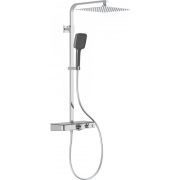 Schütte 60531 - OCEAN termostaattinen suihkusarja, kiiltävä kromi/antrasiitti