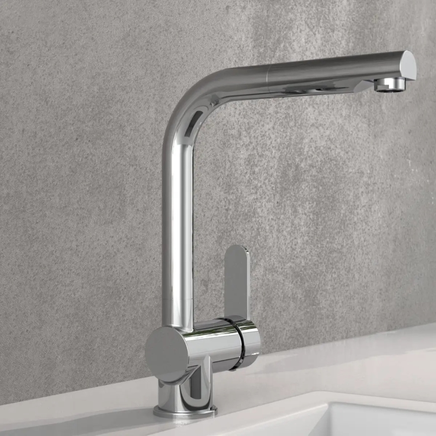 Schütte 79700 - Keittiöhana ulosvedettävällä suihkupäällä LONDON kiiltävä kromi