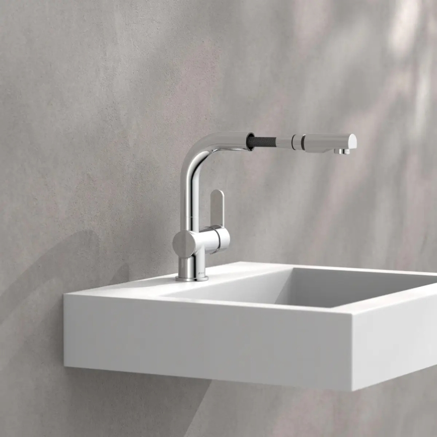 Schütte 79710 - Keittiöhana ulosvedettävällä suihkupäällä LONDON kiiltävä kromi