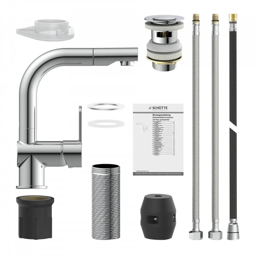 Schütte 79710 - Keittiöhana ulosvedettävällä suihkupäällä LONDON kiiltävä kromi