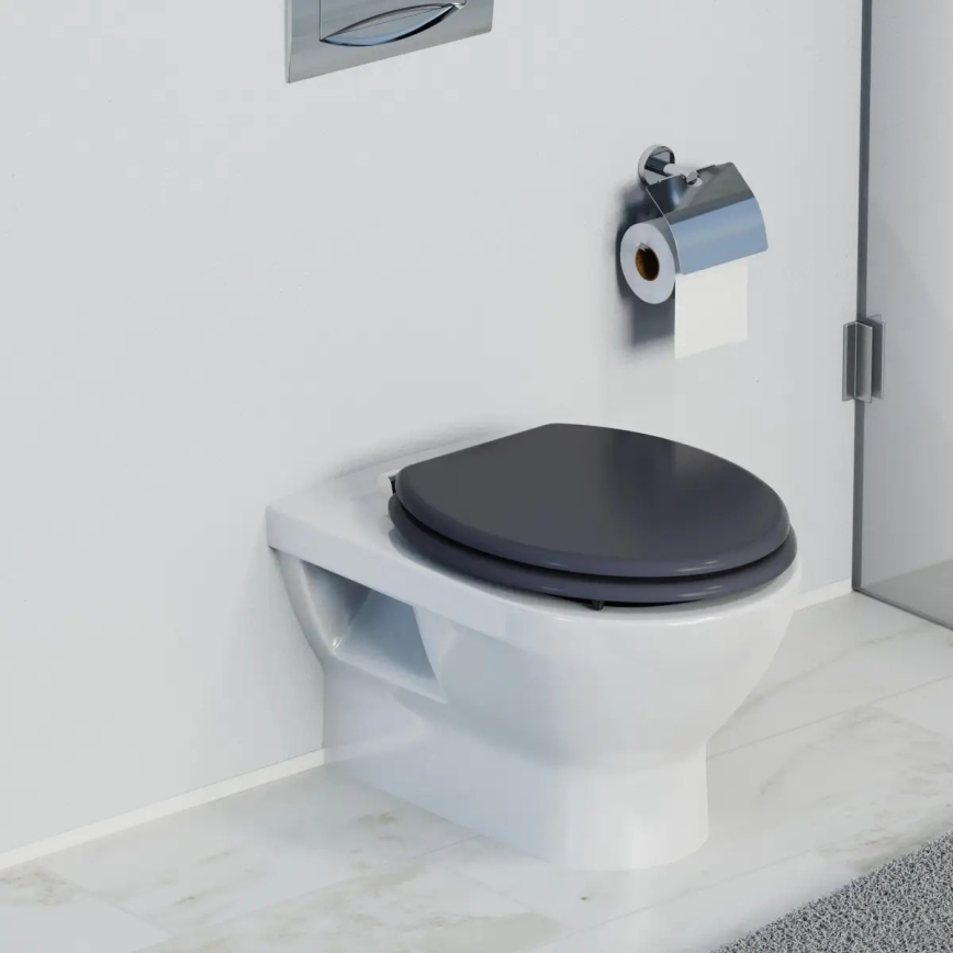 Schütte 80104 - WC-istuinkansi SPIRIT ANTRASIITTI SoftClose MDF-puinen