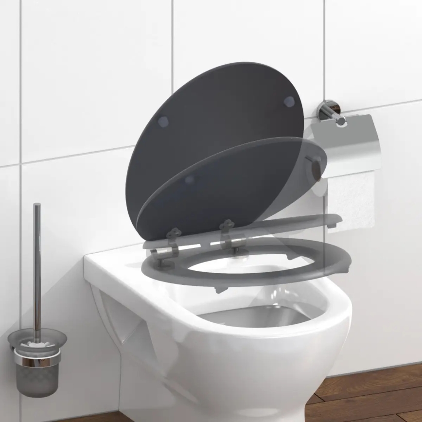 Schütte 80104 - WC-istuinkansi SPIRIT ANTRASIITTI SoftClose MDF-puinen