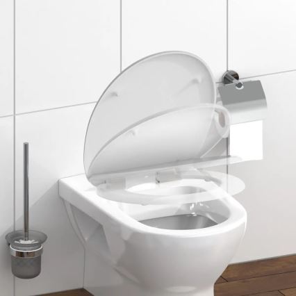 Schütte 82100-A - valkoinen duroplastinen WC-istuinkansi SoftClose