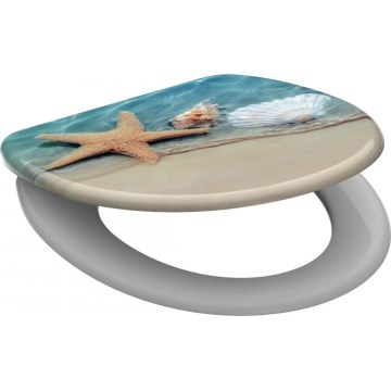 Schütte 82196 - BEACH WC-istuinkansi, pehmeästi sulkeutuva, duroplastinen