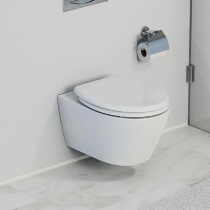 Schütte 82300-A - WC-istuimen kansi, valkoinen, pehmeästi sulkeutuva (SoftClose), duroplasti