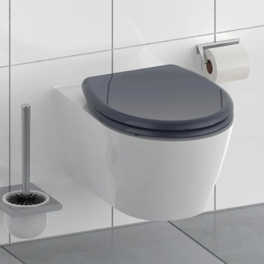 Schütte 82304-A - WC-istuimen kansi antrasiitti, pehmeä sulkeutuminen, duroplasti