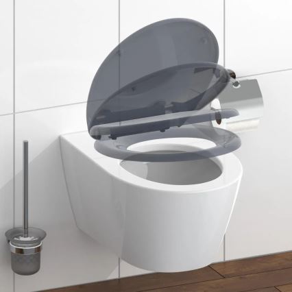 Schütte 82304-A - WC-istuimen kansi antrasiitti, pehmeä sulkeutuminen, duroplasti
