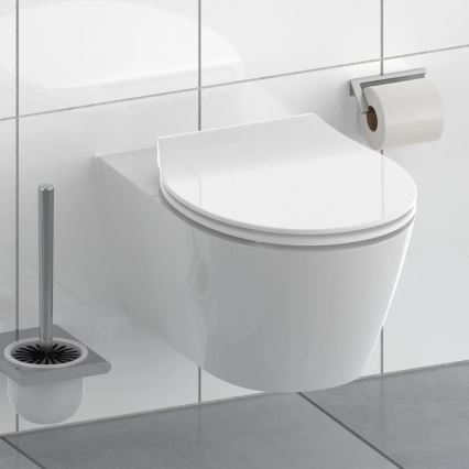 Schütte 82700 - SLIM WHITE WC-istuinkansi SoftClose, duroplastinen