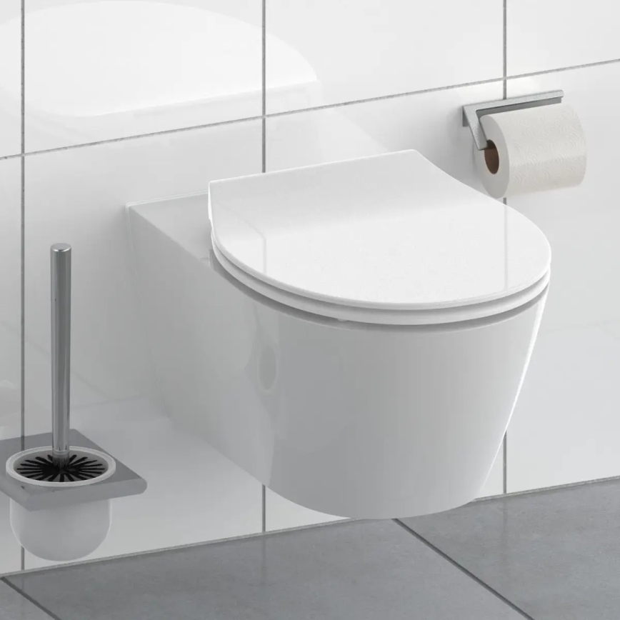 Schütte 82700 - SLIM WHITE WC-istuinkansi SoftClose, duroplastinen