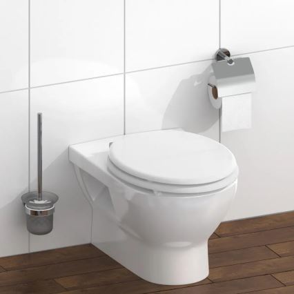 Schütte 84100-A - Valkoinen, pehmeästi sulkeutuva (SoftClose) WC-istuinkansi, valmistettu MDF-levystä