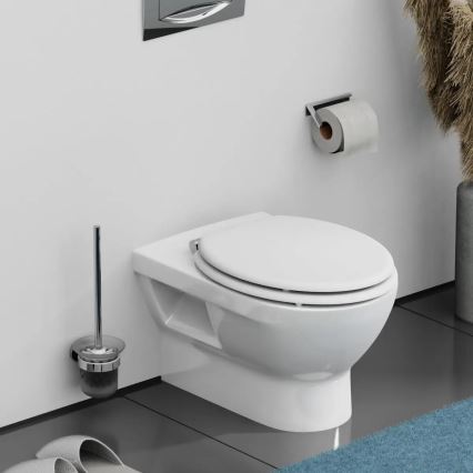 Schütte 84100-A - Valkoinen, pehmeästi sulkeutuva (SoftClose) WC-istuinkansi, valmistettu MDF-levystä