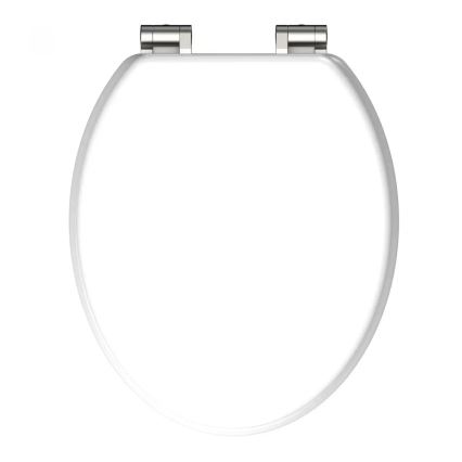 Schütte 84100-A - Valkoinen, pehmeästi sulkeutuva (SoftClose) WC-istuinkansi, valmistettu MDF-levystä