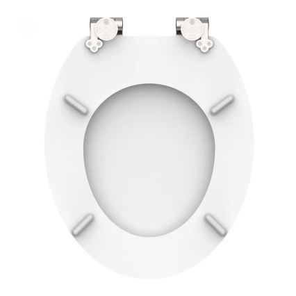Schütte 84100-A - Valkoinen, pehmeästi sulkeutuva (SoftClose) WC-istuinkansi, valmistettu MDF-levystä