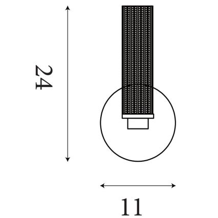 Searchlight - LED-himmennettävä kylpyhuoneen seinävalaisin ABERDEEN LED/7W/230V IP44 messinki