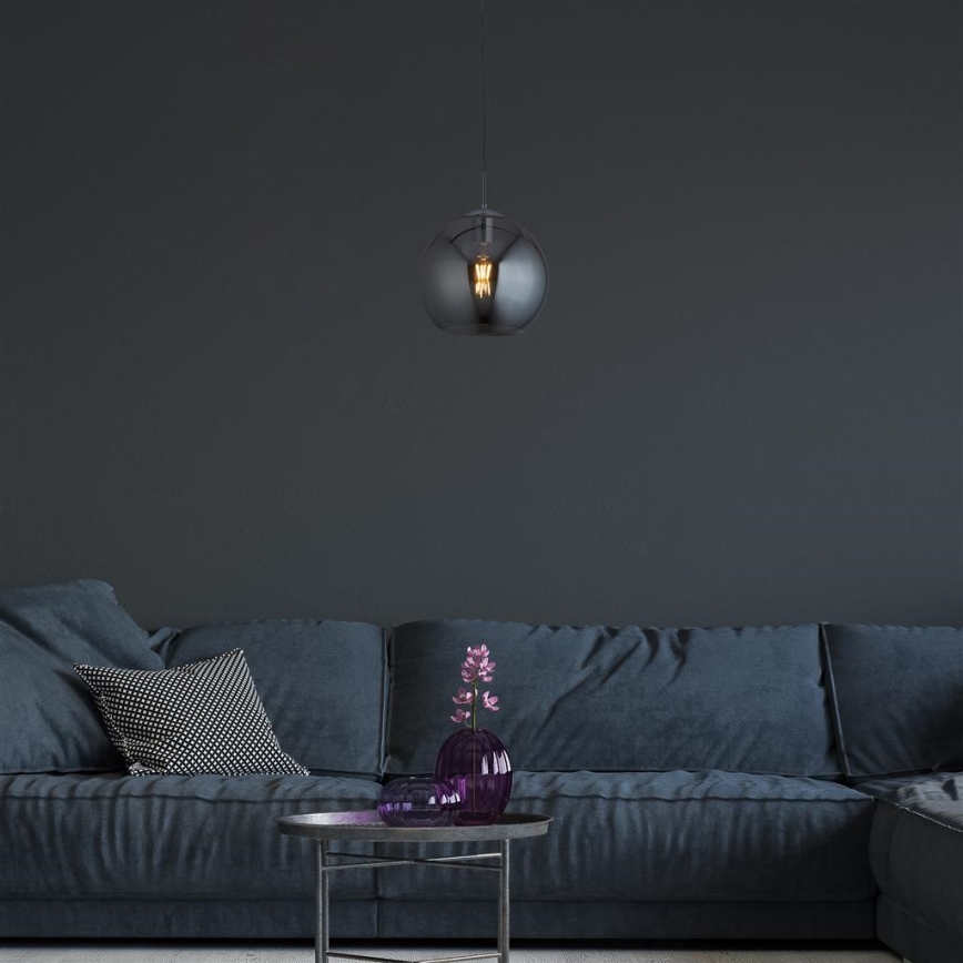 Searchlight 1621SM - Riippuvalaisin BALL 1xE27/60W/230V hopea