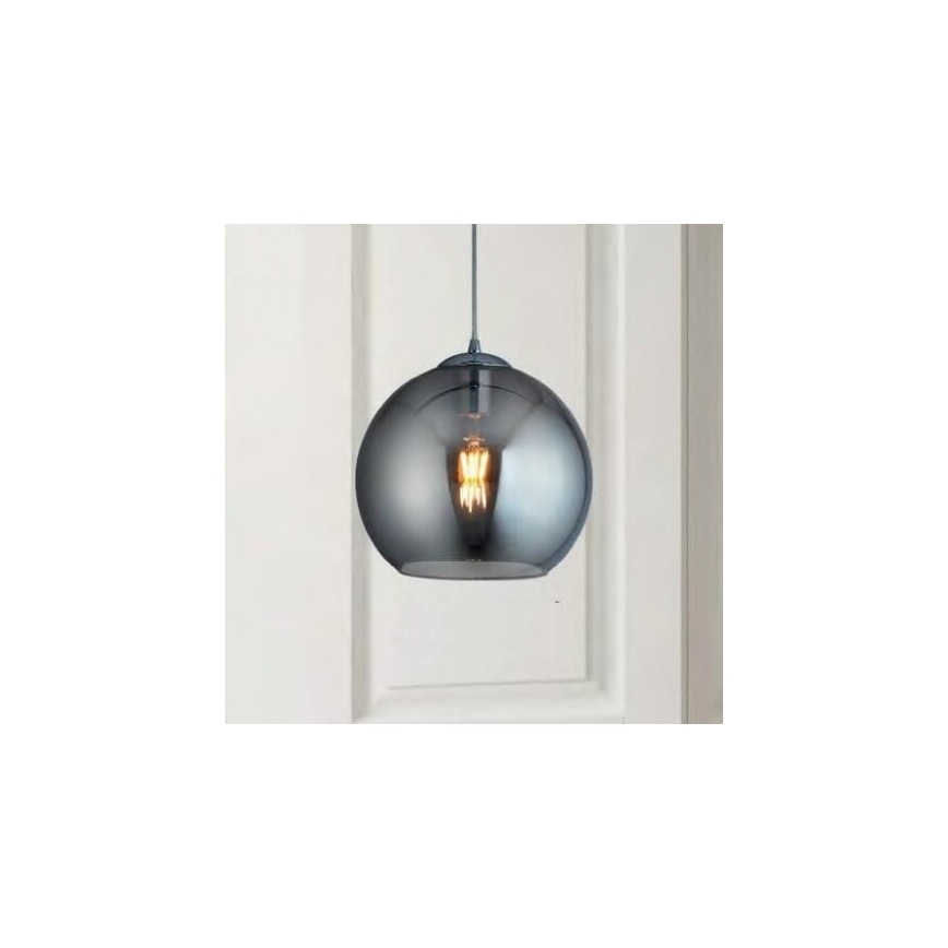 Searchlight 1621SM - Riippuvalaisin BALL 1xE27/60W/230V hopea