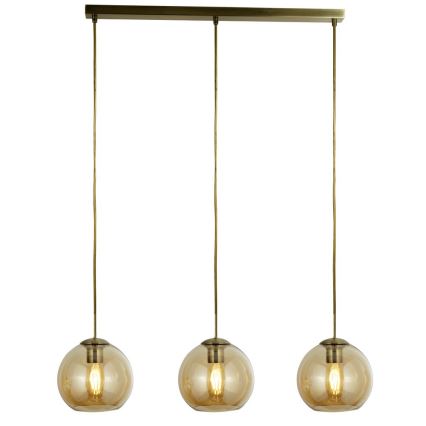 Searchlight - Kattokruunu narulla PENDANT 3xE27/40W/230V kultainen