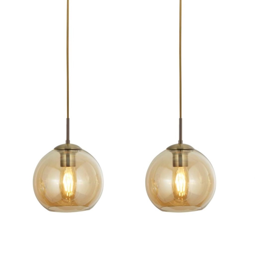 Searchlight - Kattokruunu narulla PENDANT 3xE27/40W/230V kultainen