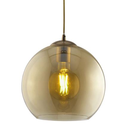 Searchlight - Kattokruunu narulla BALL 1xE27/60W/230V ruskea