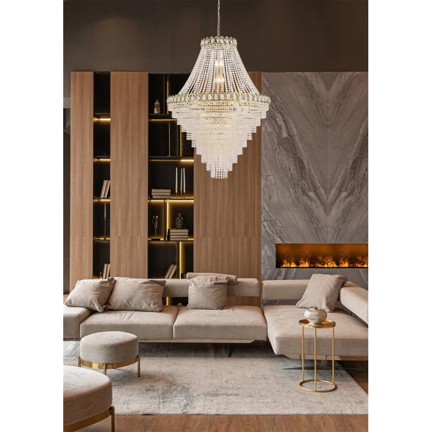 Searchlight - Kattokruunu ketjulla LOUIS PHILLIPE 28xE14/60W/230V