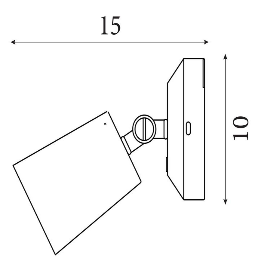 Searchlight - LED himmennettävä ladattava seinävalaisin CONE LED/1,5W/5V kultainen