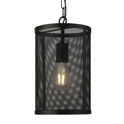 Searchlight - Kattokruunu ketjussa FISHNET 1xE27/60W/230V musta