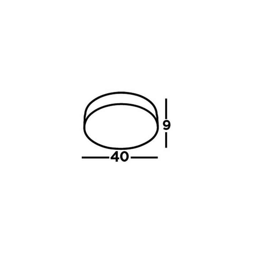 Searchlight - LED-kattovalaisin FLUSH LED/24W/230V halkaisija 40 cm kromi