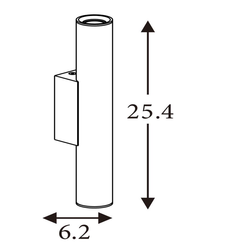 Searchlight - Seinävalaisin BEACON 2xGU10/10W/230V kulta
