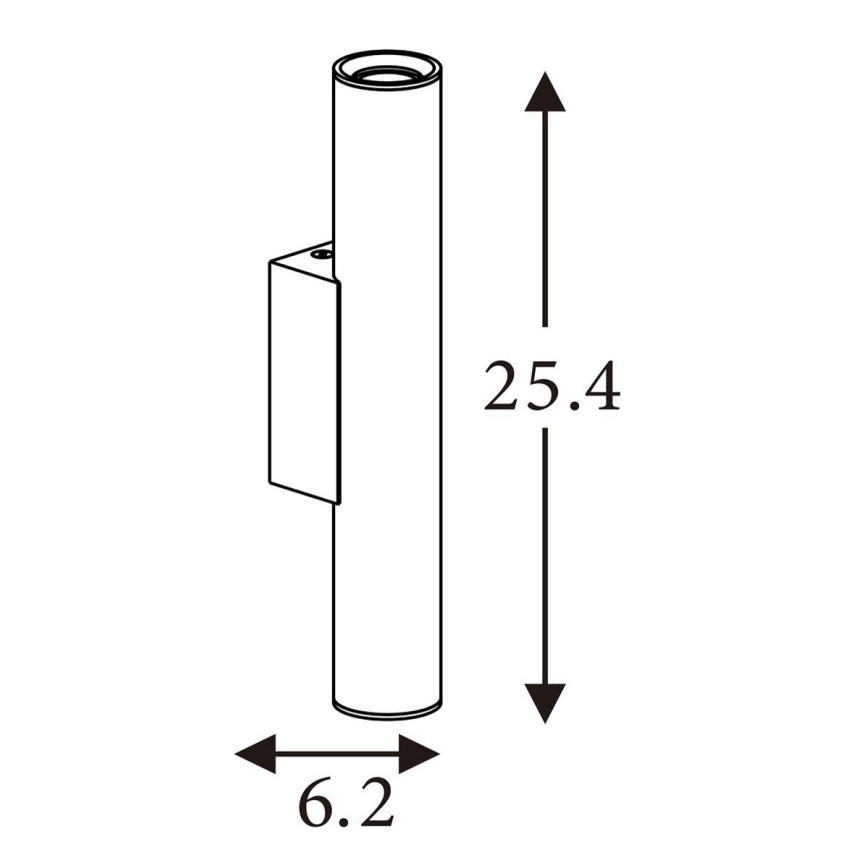Searchlight - Seinävalaisin BEACON 2xGU10/10W/230V ruskea