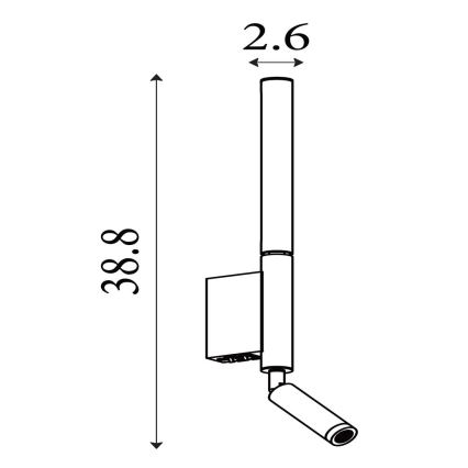 Searchlight - LED-kohdevalaisin ARCHITECT LED/7W/230V musta