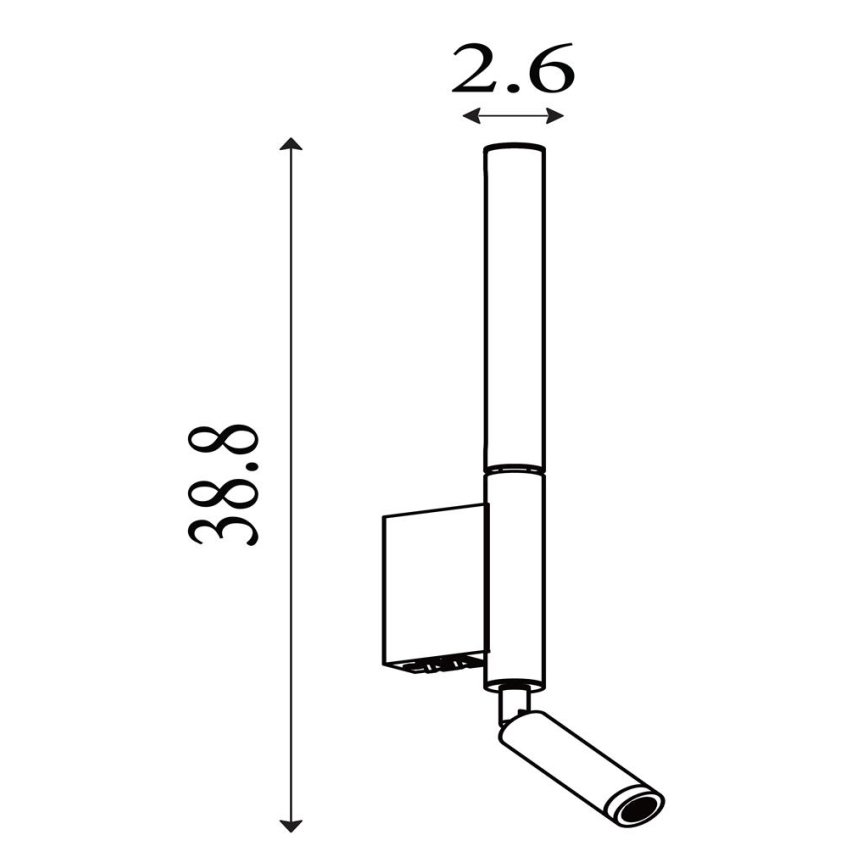 Searchlight - LED-kohdevalaisin ARCHITECT LED/7W/230V musta
