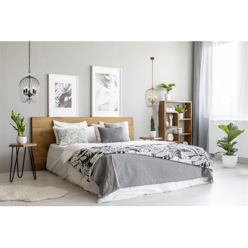 Searchlight - Riippuvalaisin SHOWER 5xE14/60W/230V musta