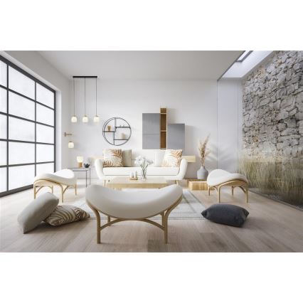 Searchlight - Kattokruunu johdossa ELLA 3xE14/7W/230V pyökki