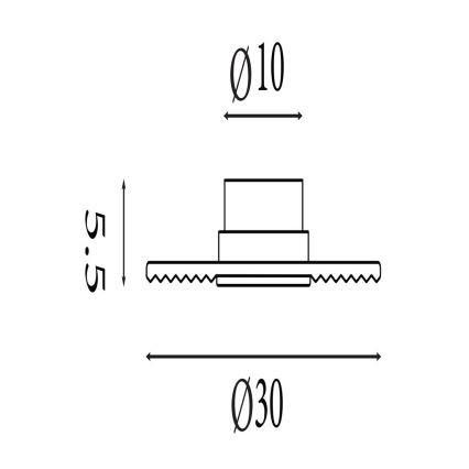 Searchlight - LED-himmennettävä seinävalaisin CLEO LED/9,4W/230V savunharmaa