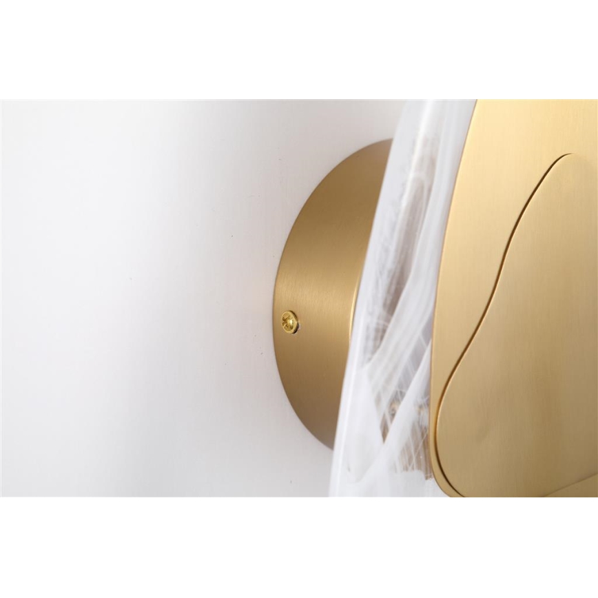 Searchlight - LED-seinävalaisin DESTINY LED/8W/230V messinki