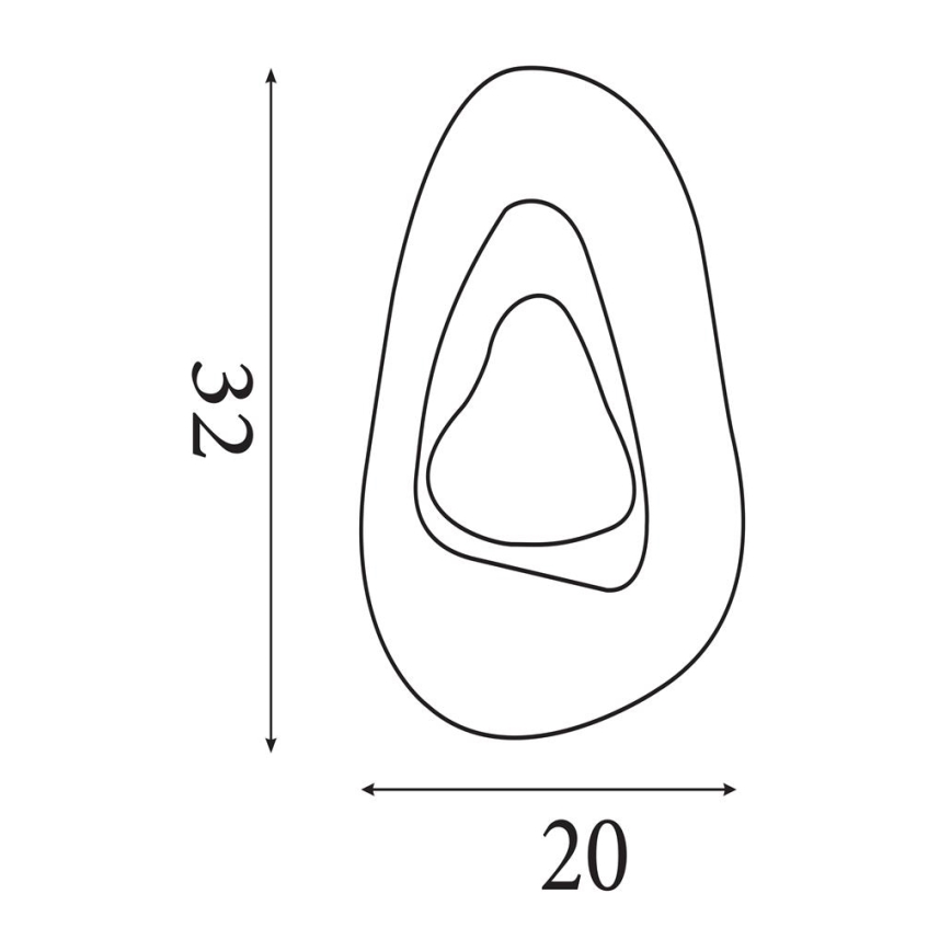 Searchlight - LED-seinävalaisin DESTINY LED/8W/230V messinki