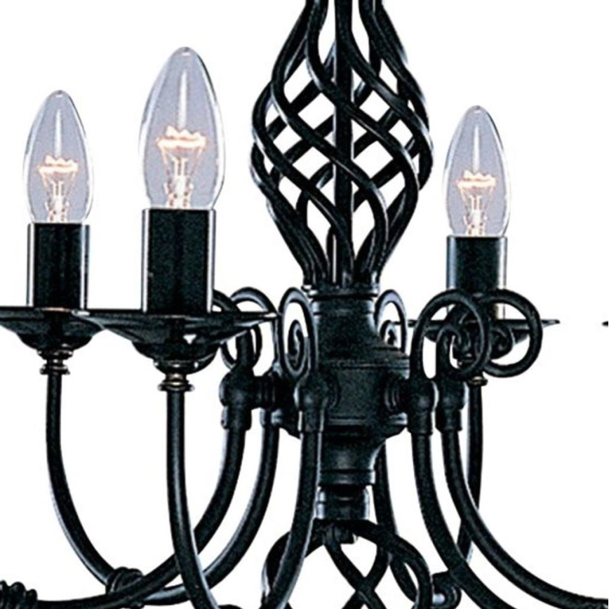 Searchlight - Kattokruunu ketjussa ZANZIBAR 6xE14/60W/230V musta