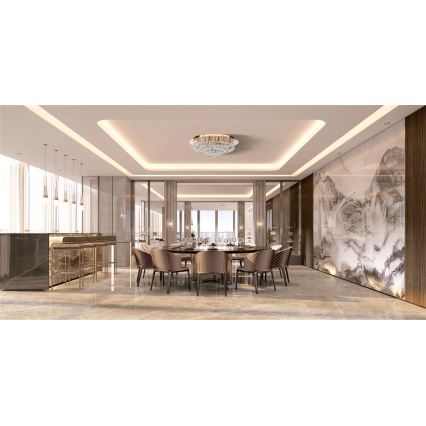 Searchlight - Kattovalaisin HANNA 8xG9/33W/230V