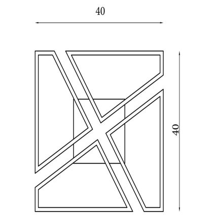 Searchlight - QUATRO himmennettävä LED-kattovalaisin LED/29W/230V 40x40 cm