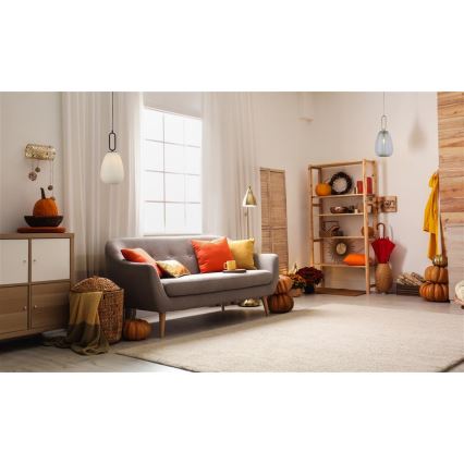 Searchlight 43581-1BK - Riippuvalaisin ELIXIR 1xE27/60W/230V valkoinen