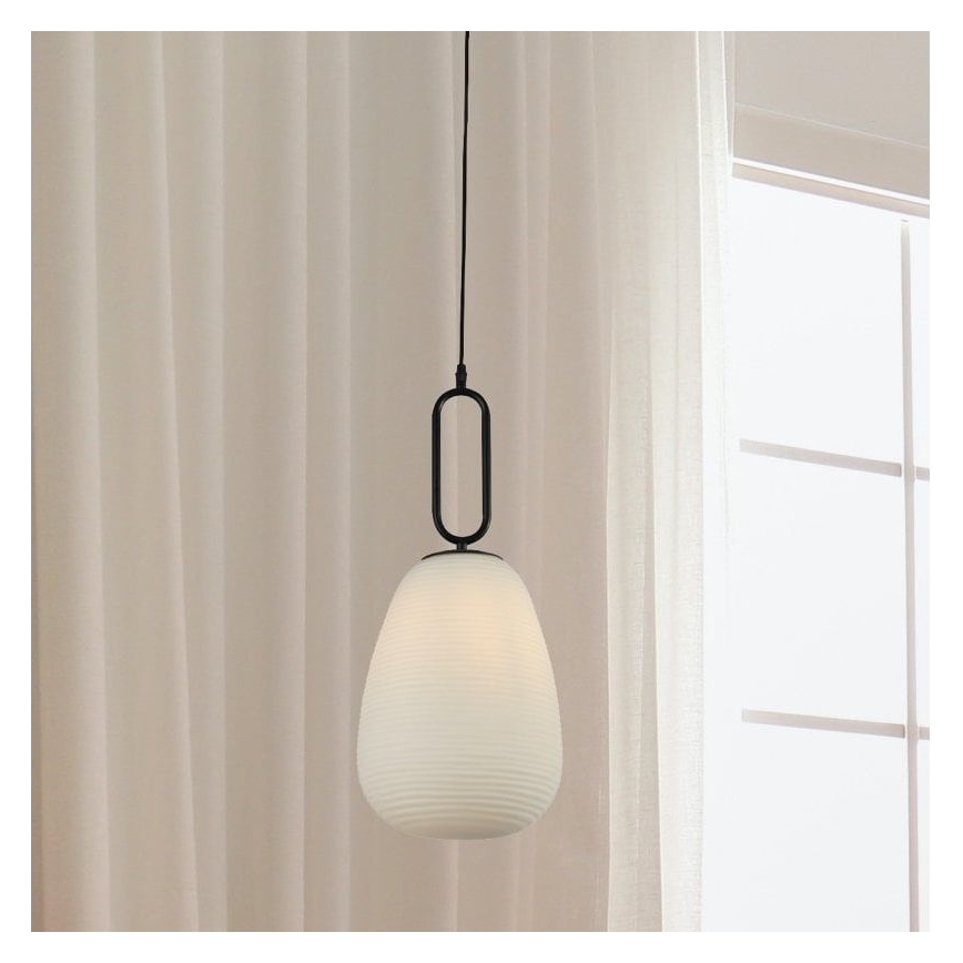 Searchlight 43581-1BK - Riippuvalaisin ELIXIR 1xE27/60W/230V valkoinen