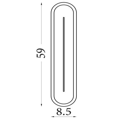 Searchlight - LED himmennettävä seinävalaisin COUPER LED/25W/230V 3000K messinki